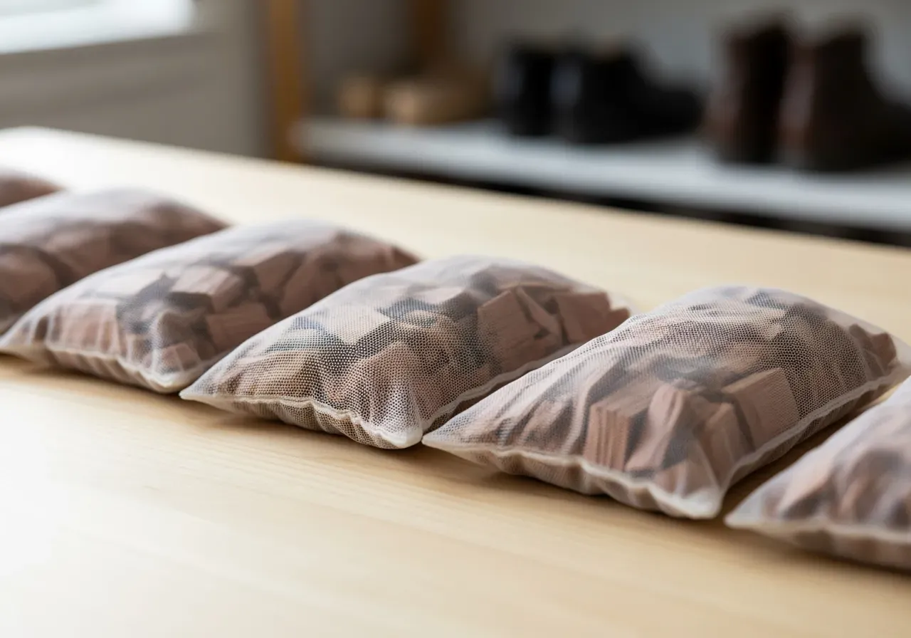 Cederträ torkpåsar för kängor