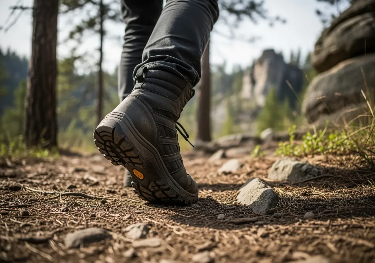 Kängor och taktiska skor i bruk