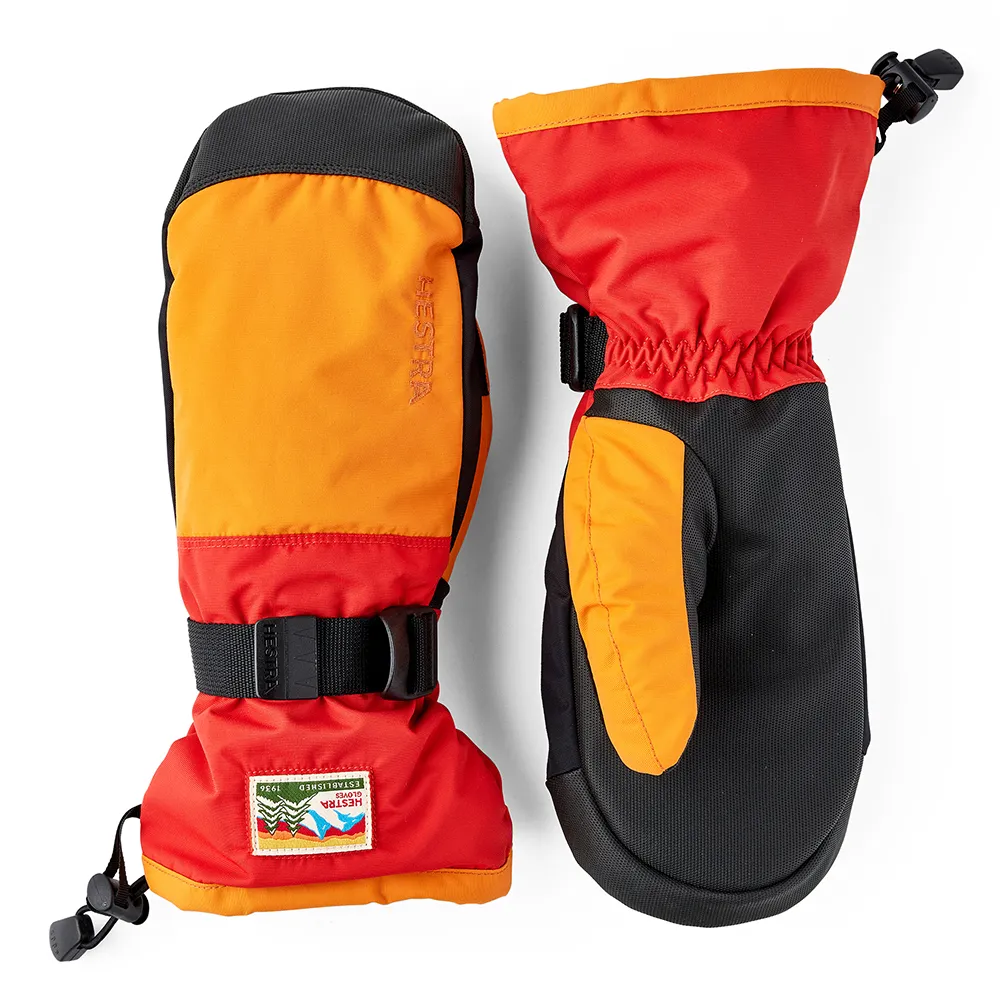 Hestra Handskar Gauntlet Sr. - mitt Orange & Ljusröd - 7