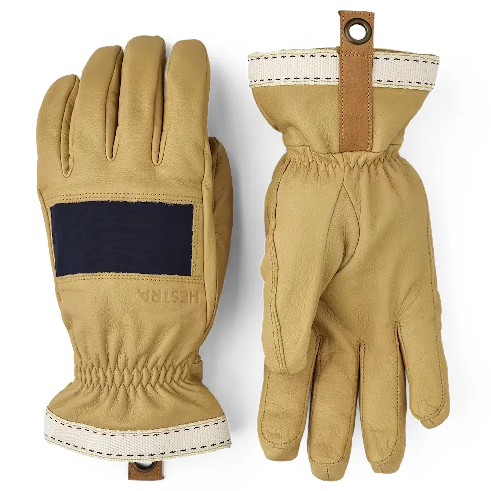 Hestra Njord 5-finger Marin & Naturbrun - 10