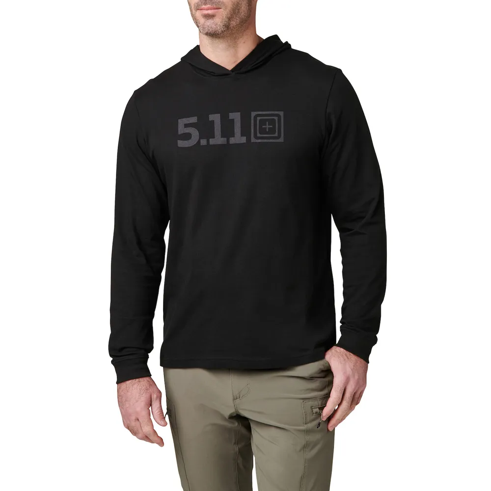 5.11 Hooded Långärmad Tröja Svart - L
