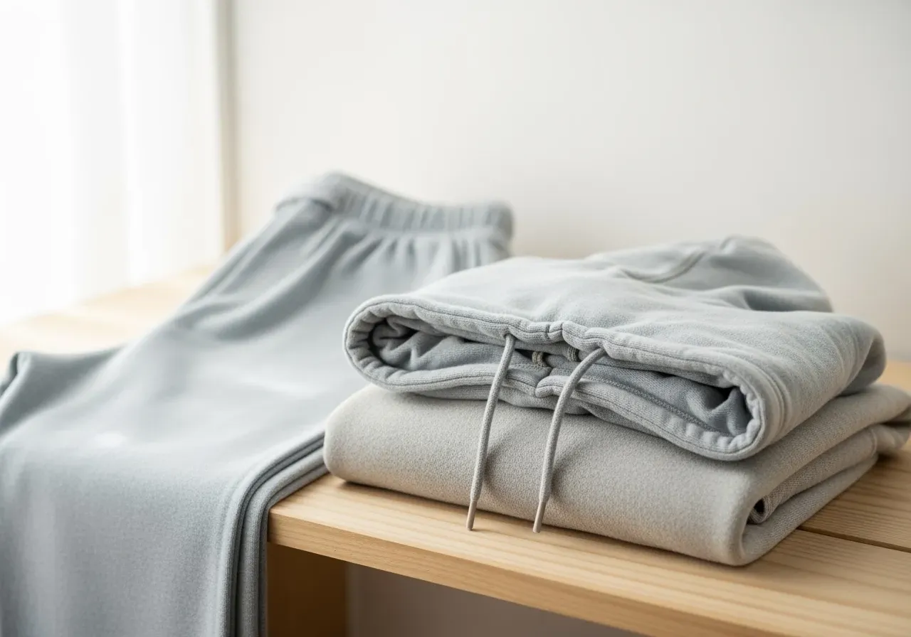 Byxor och huvtröja för fotkomfort