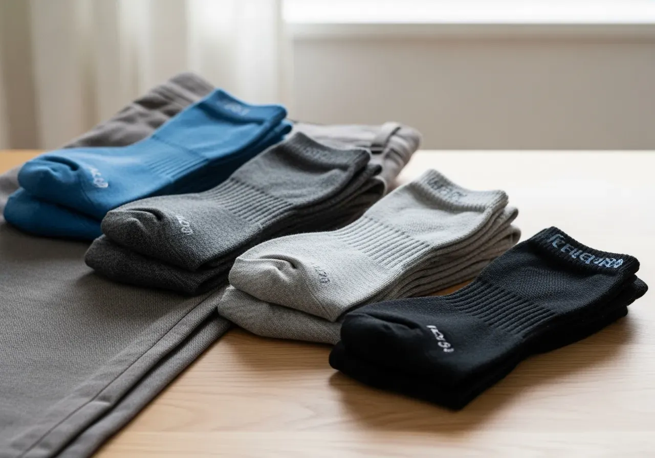 Byxor och strumpor för torrt fotklimat