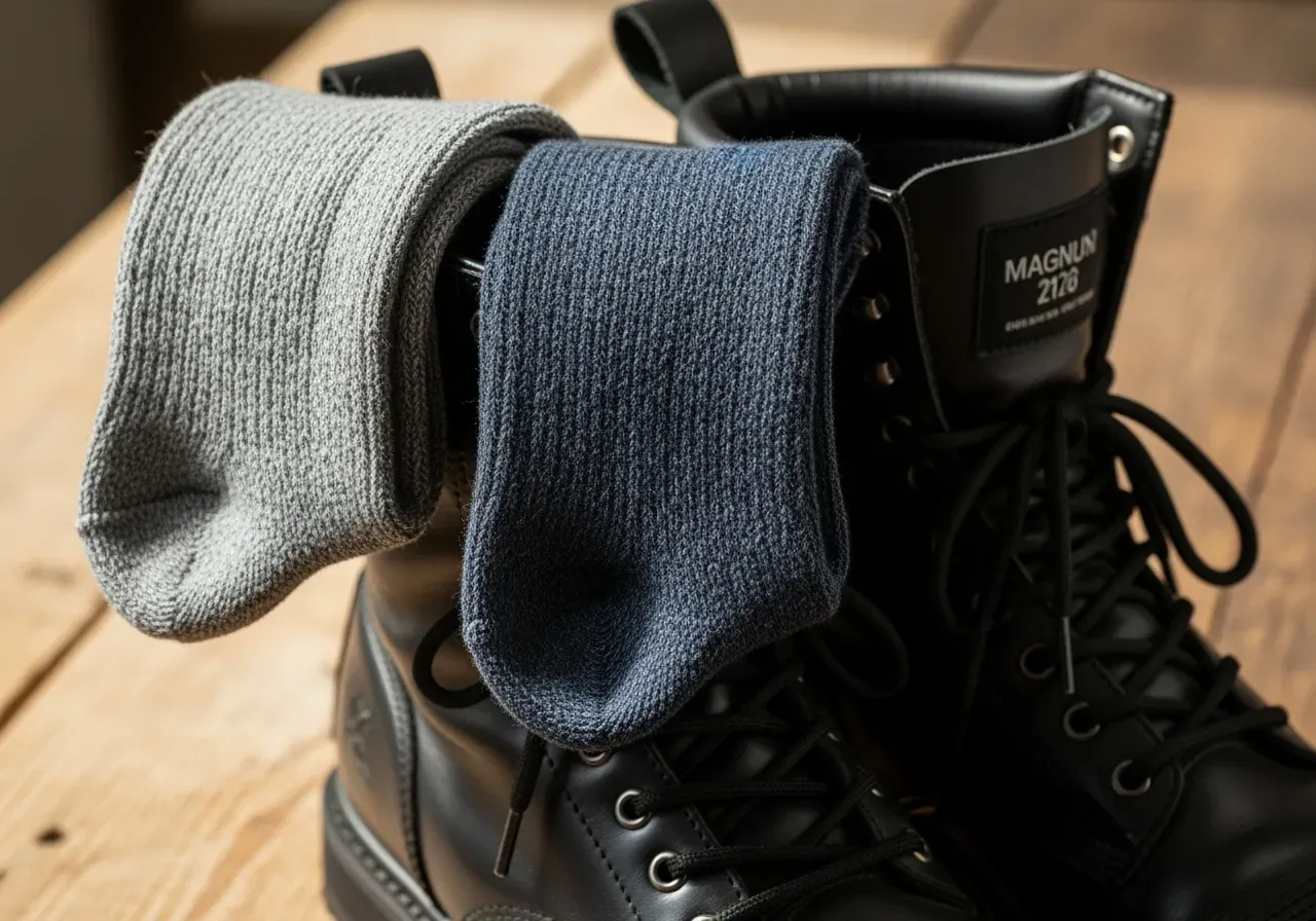 Merinostrumpor i Magnumkängor guide