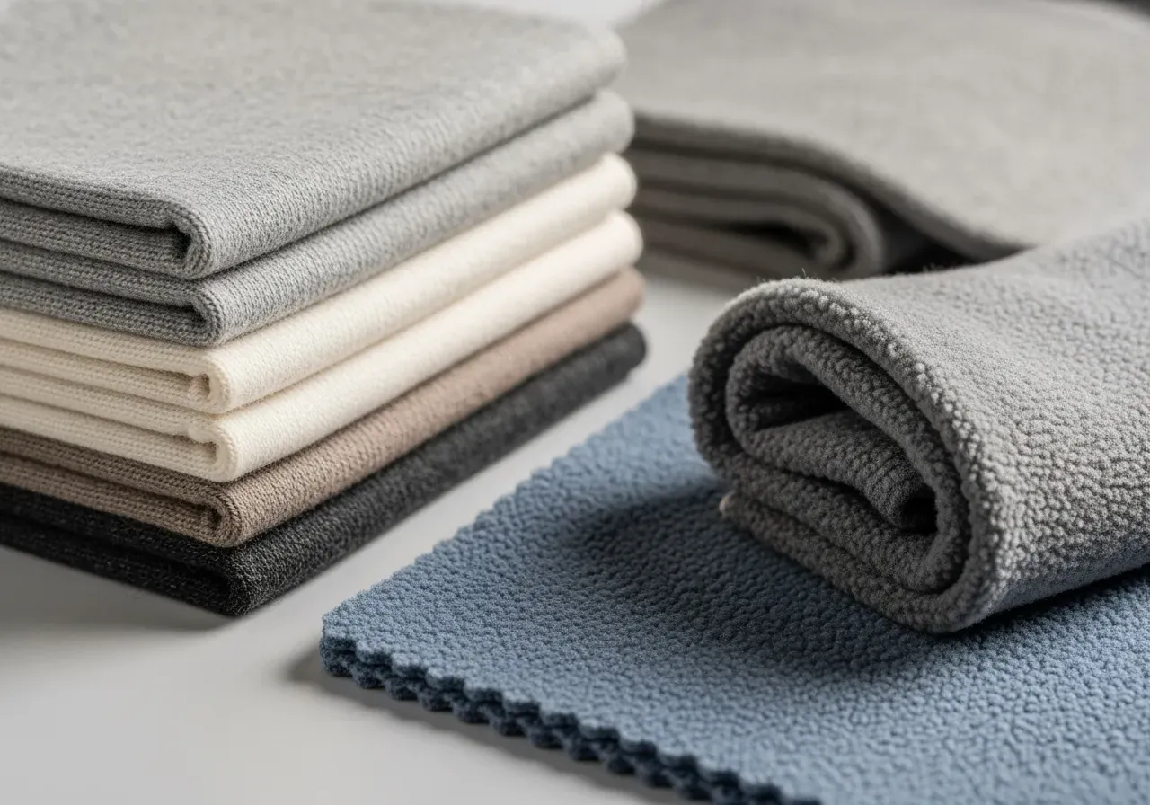 Merinoull eller flis för strumpor