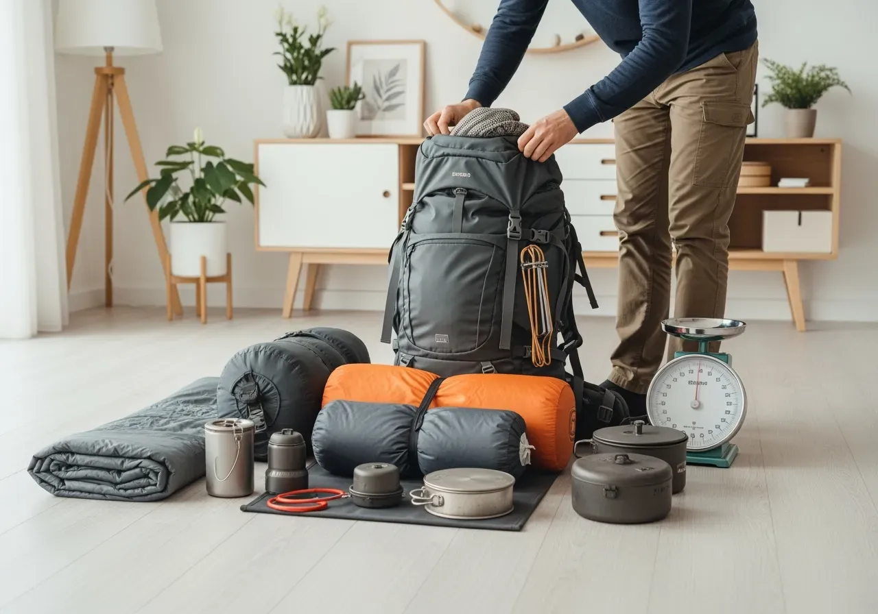 Viktfördelning i packning för fotkomfort