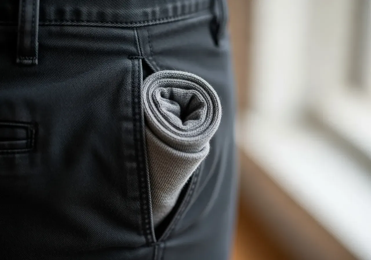 Reservstrumpa i byxficka guide