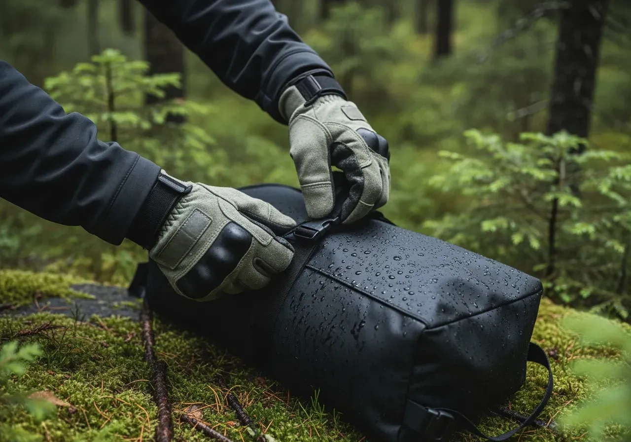 Vattentät förvaring för värmeplagg och batterier